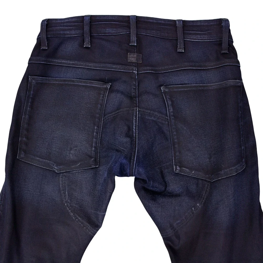 G-Star Raw 5620 3D Zip Knee Skinny Jeans Mens 31x32 Dark Indigo Moto Biker